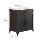 Steamforge 30" Bathroom Vanity by Modway - EEI-6415