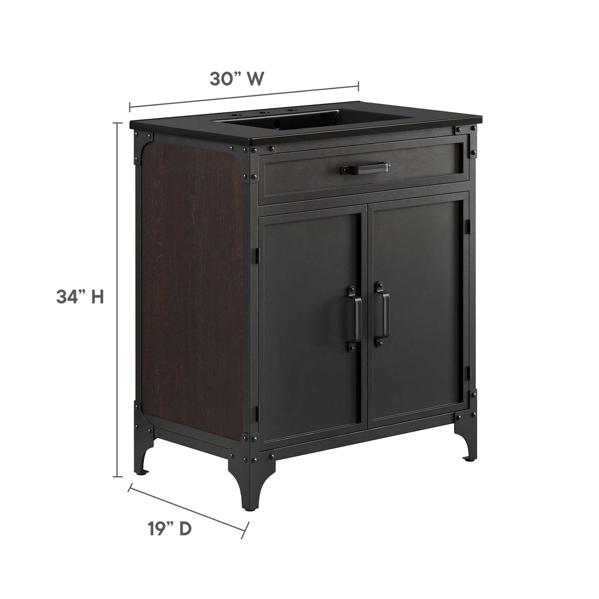 Steamforge 30" Bathroom Vanity by Modway - EEI-6416