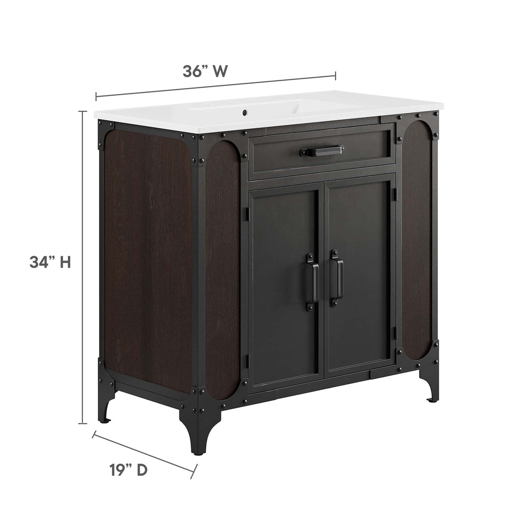 Steamforge 36" Bathroom Vanity by Modway - EEI-6417