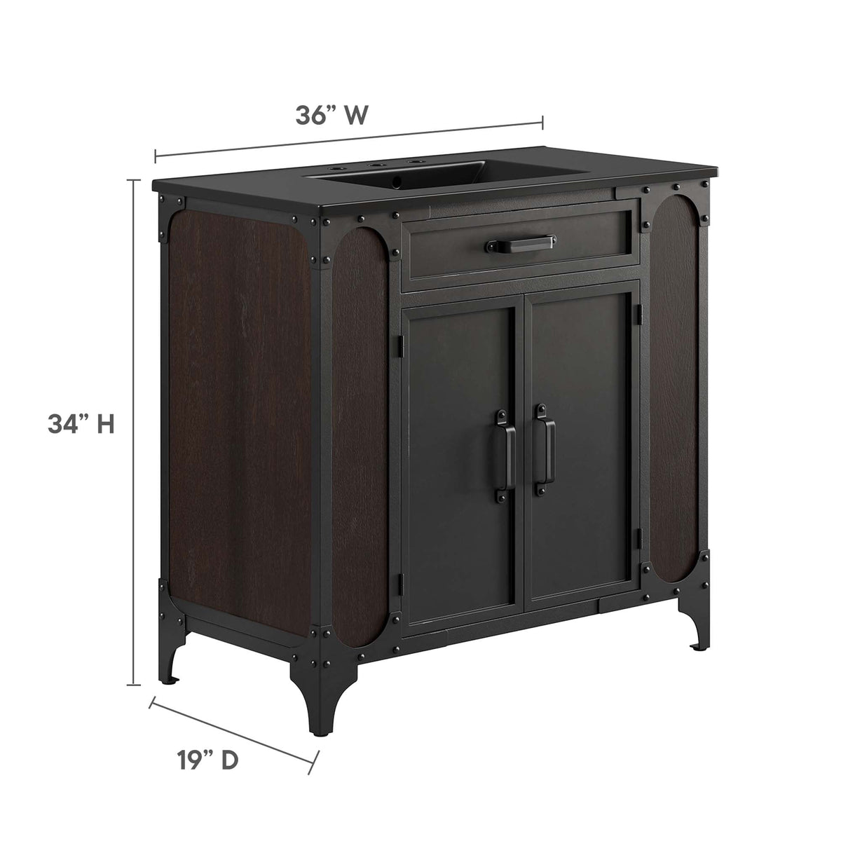 Steamforge 36" Bathroom Vanity by Modway - EEI-6418