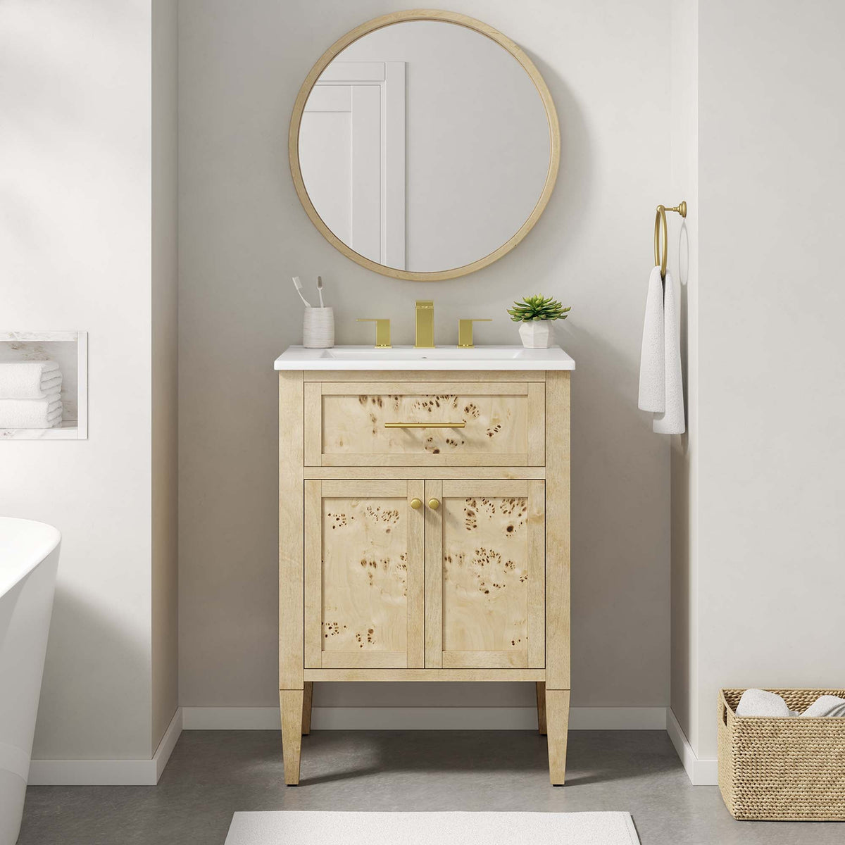 Elysian 24" Wood Bathroom Vanity by Modway - EEI-6439