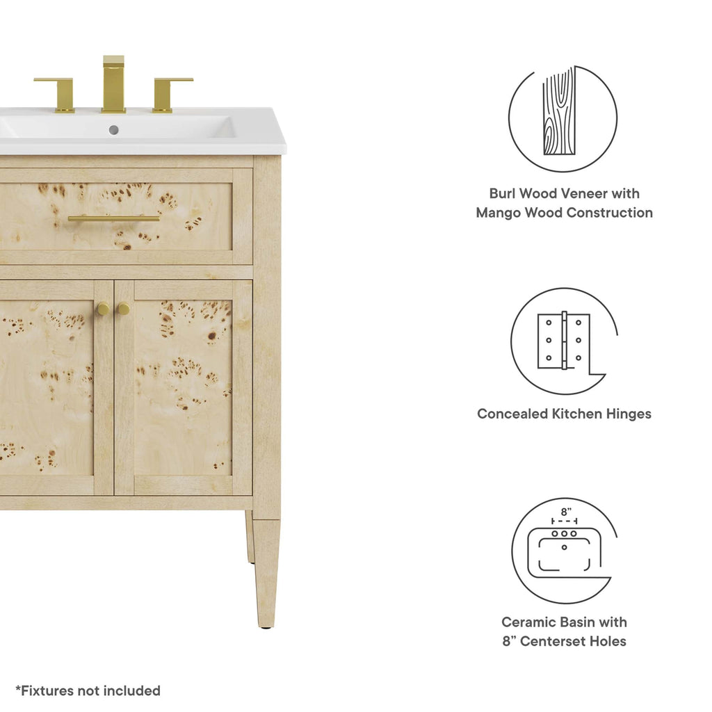 Elysian 24" Wood Bathroom Vanity by Modway - EEI-6439