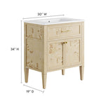 Elysian 30" Wood Bathroom Vanity by Modway - EEI-6443