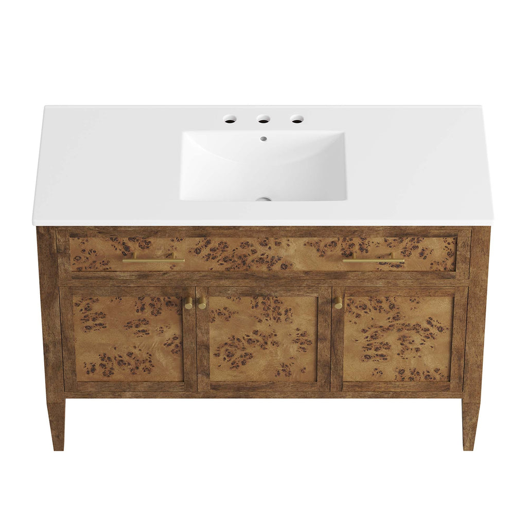 Elysian Wood Single Sink Bathroom Vanity by Modway