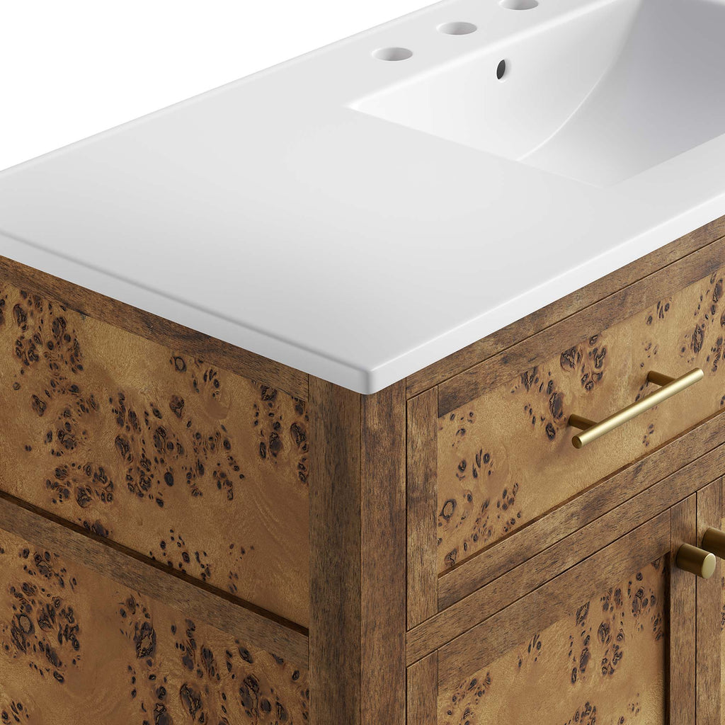 Elysian Wood Single Sink Bathroom Vanity by Modway