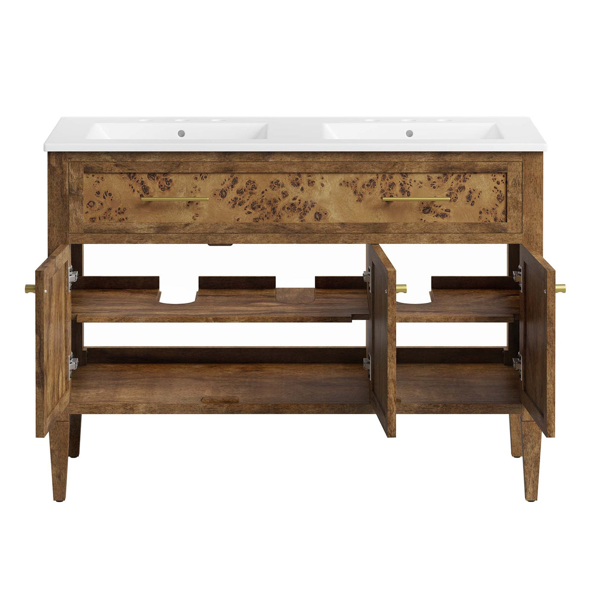 Elysian Wood Double Sink Bathroom Vanity by Modway