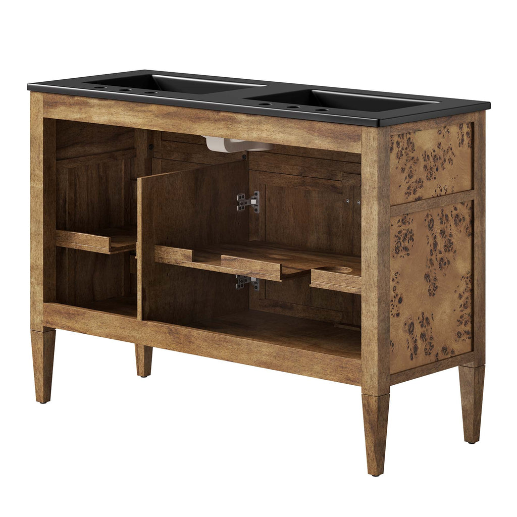 Elysian Wood Double Sink Bathroom Vanity by Modway