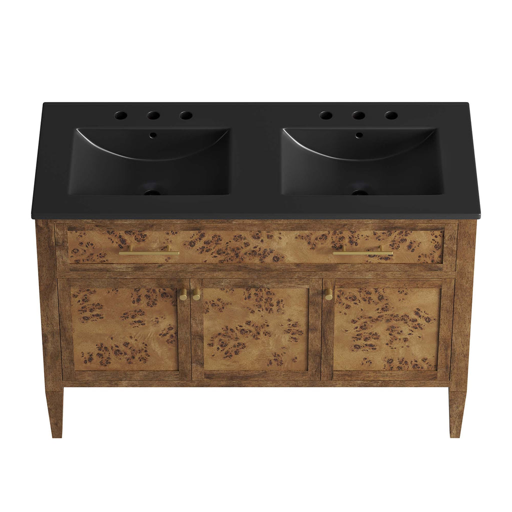 Elysian Wood Double Sink Bathroom Vanity by Modway