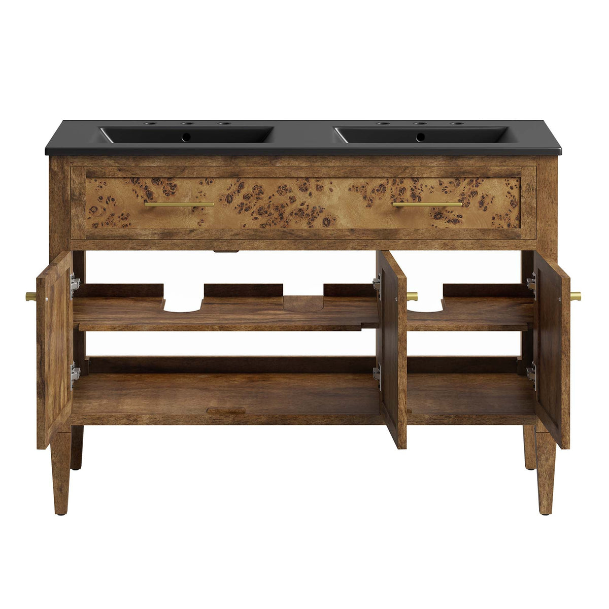 Elysian Wood Double Sink Bathroom Vanity by Modway
