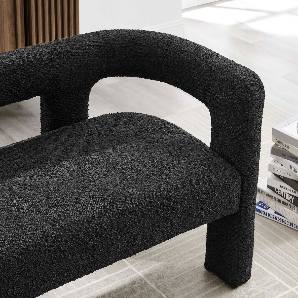 Kayla Boucle Upholstered Loveseat by Modway