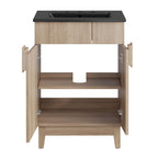 Miles 24" Bathroom Vanity by Modway - Black Oak / Black Walnut