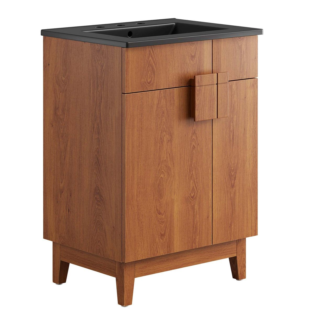 Miles 24" Bathroom Vanity by Modway - Black Oak / Black Walnut