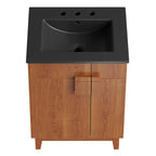 Miles 24" Bathroom Vanity by Modway - Black Oak / Black Walnut