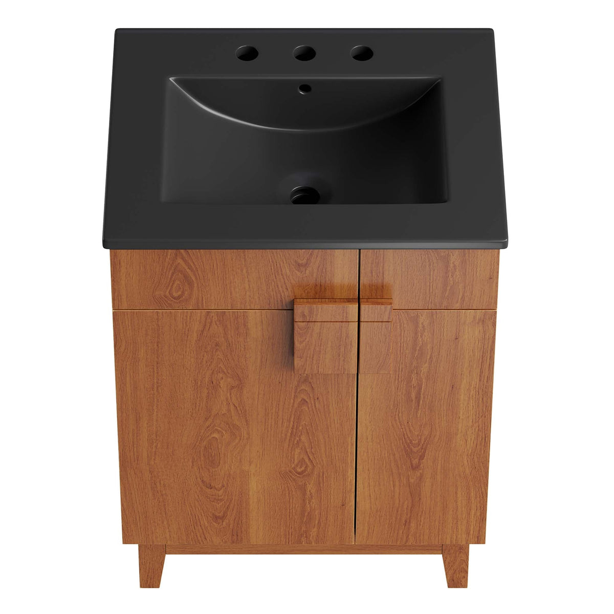 Miles 24" Bathroom Vanity by Modway - Black Oak / Black Walnut