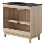 Miles 36" Bathroom Vanity by Modway - Black Black / Black Oak / Black Walnut