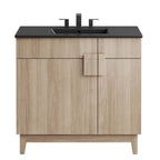 Miles 36" Bathroom Vanity by Modway - Black Black / Black Oak / Black Walnut