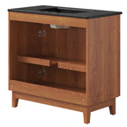 Miles 36" Bathroom Vanity by Modway - Black Black / Black Oak / Black Walnut