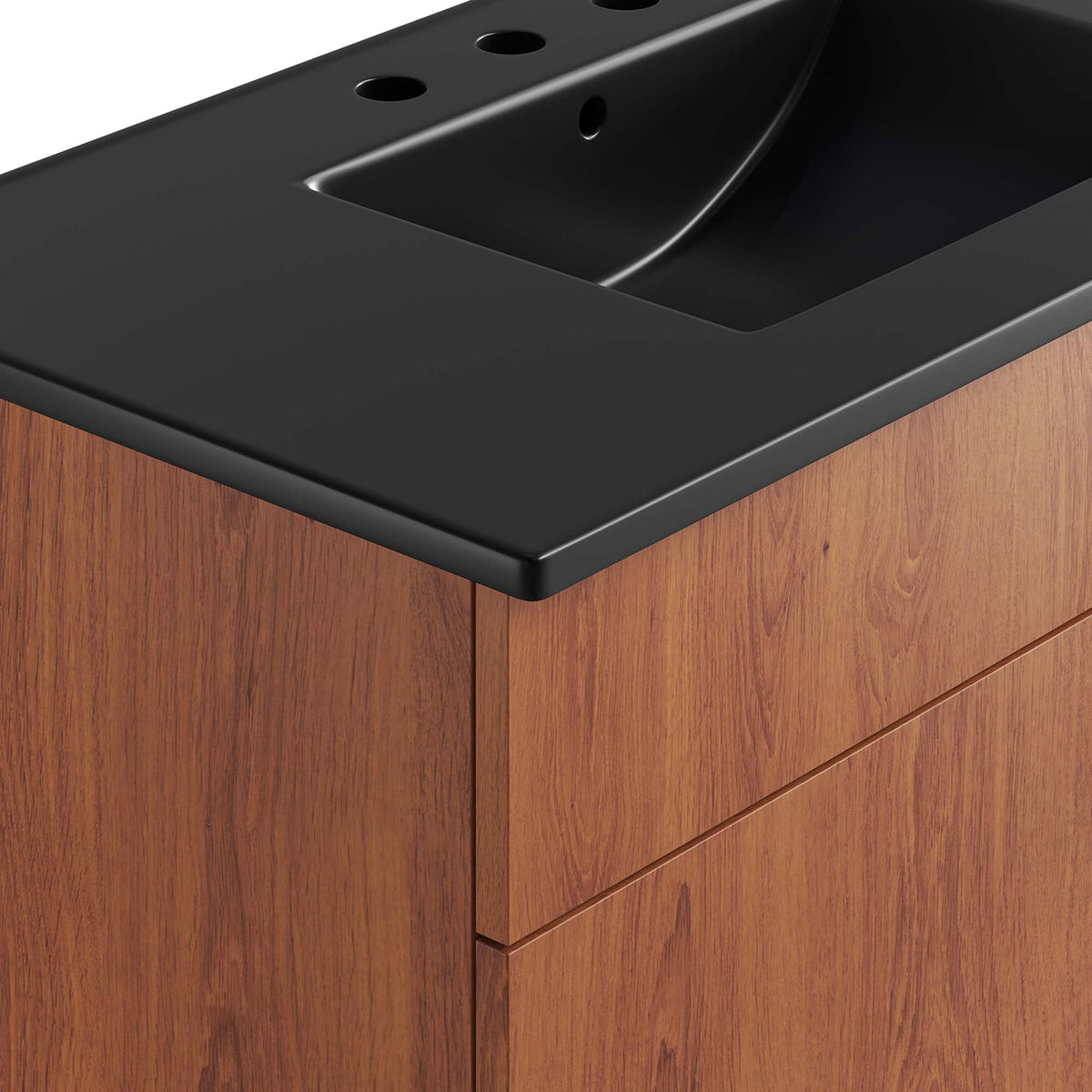 Miles 36" Bathroom Vanity by Modway - Black Black / Black Oak / Black Walnut