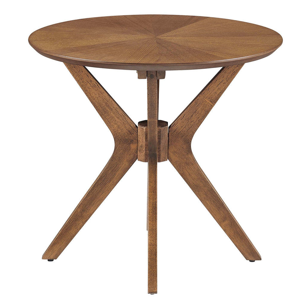 Crossroads 24" Round Wood Side Table by Modway