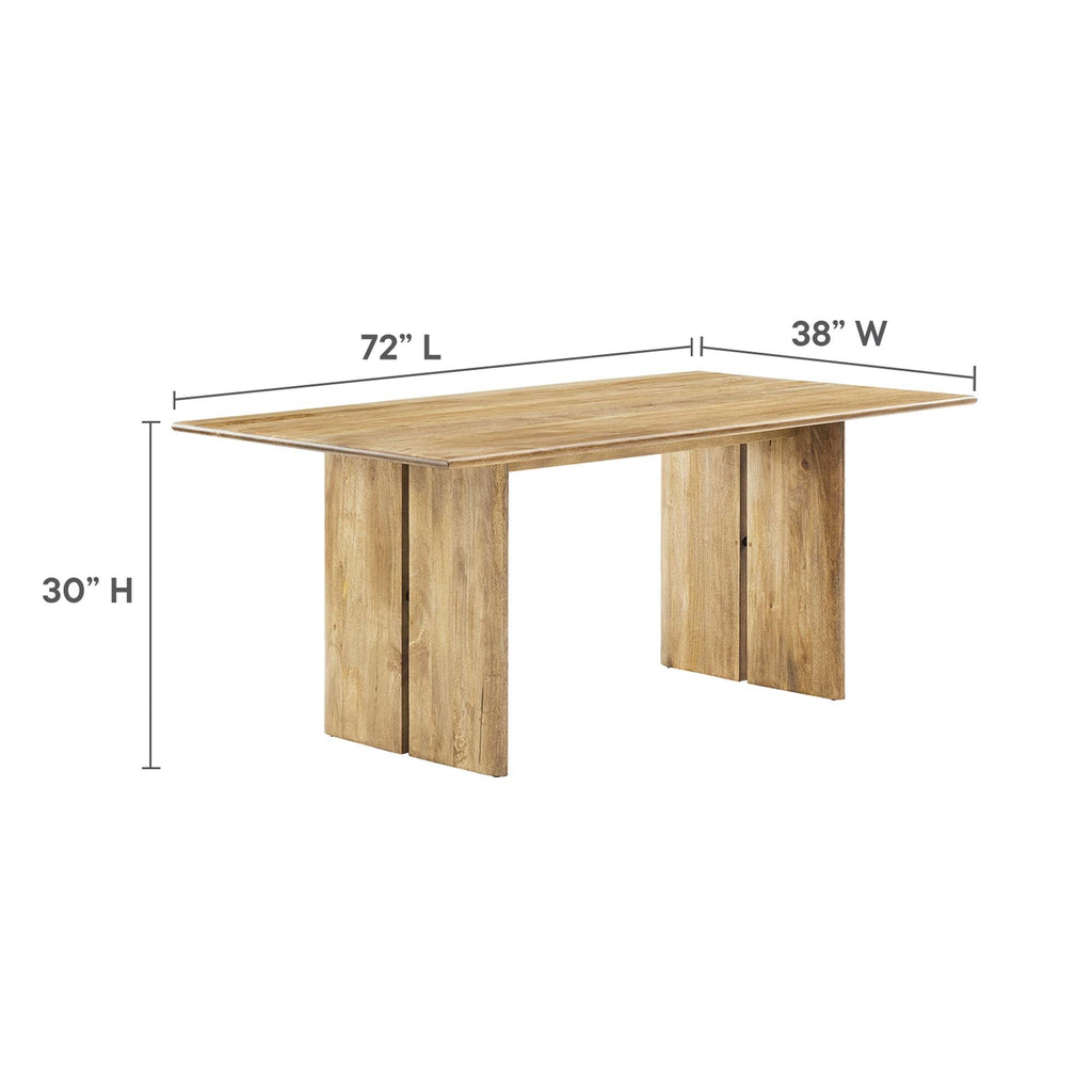 Amistad Wood Dining Table and Bench Set by Modway