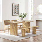 Amistad Wood Dining Table and Bench Set by Modway
