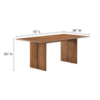 Amistad Wood Dining Table and Bench Set by Modway