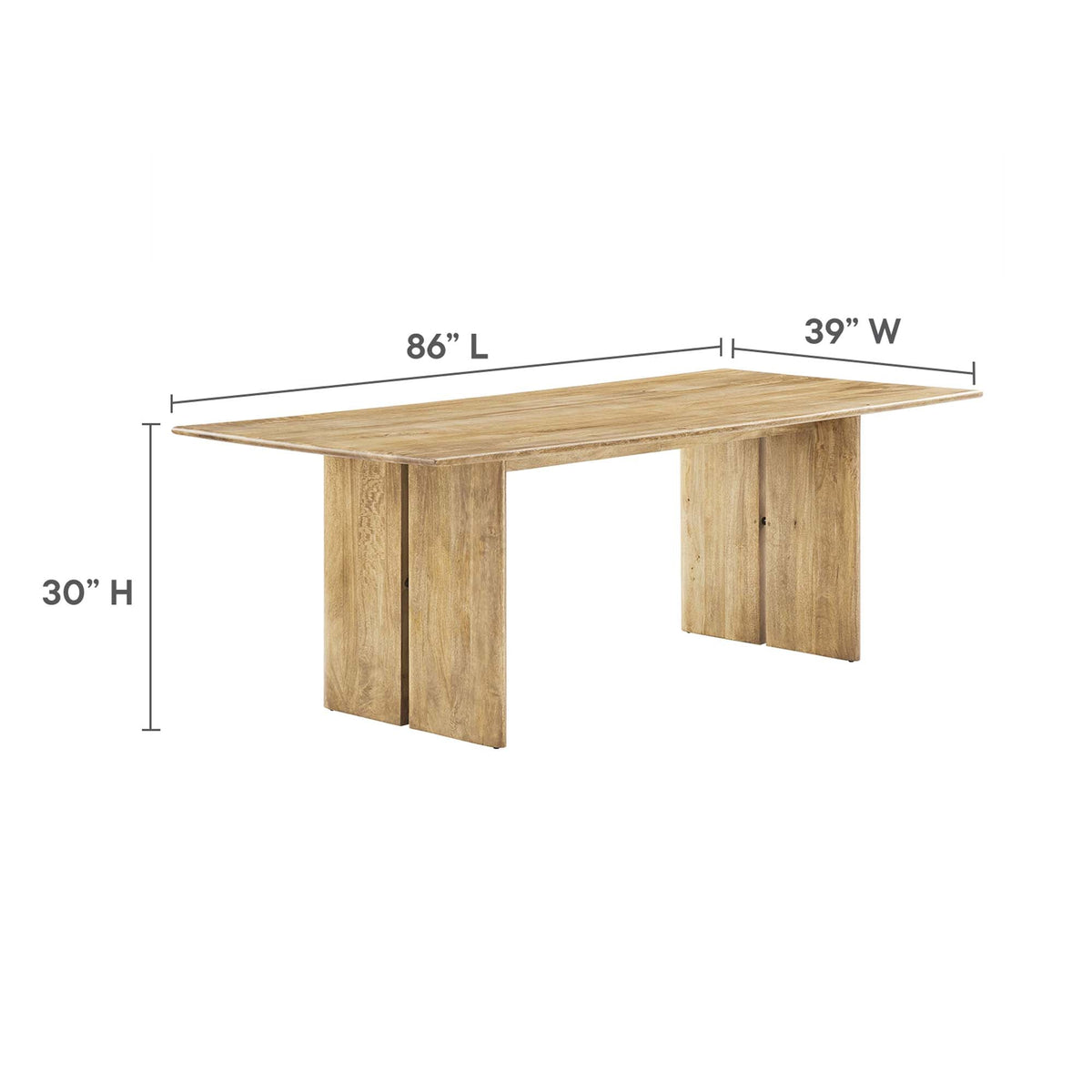 Amistad Wood Dining Table and Bench Set by Modway