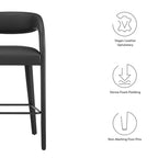 Pinnacle Vegan Leather Bar Stool Set of 2 by Modway
