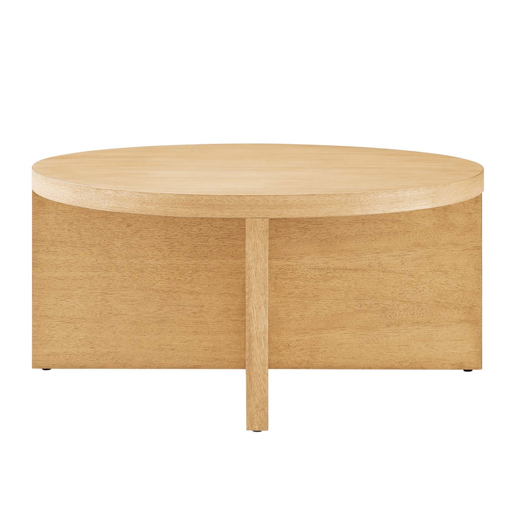 Silas Round Wood Coffee Table by Modway