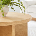 Silas Round Wood Coffee Table by Modway