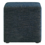 Callum 17" Square Woven Heathered Fabric Upholstered Ottoman by Modway