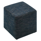 Callum 17" Square Woven Heathered Fabric Upholstered Ottoman by Modway