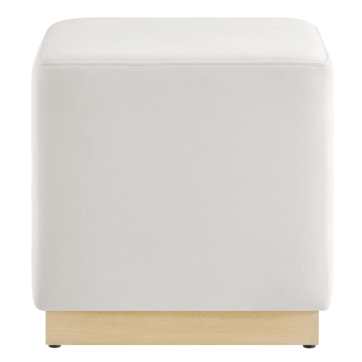 Tilden 17" Square Performance Velvet Upholstered Ottoman by Modway