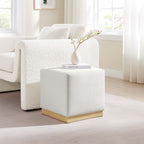 Tilden 17" Square Performance Velvet Upholstered Ottoman by Modway
