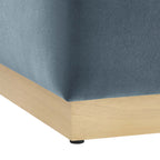 Tilden 17" Square Performance Velvet Upholstered Ottoman by Modway