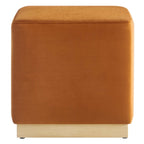 Tilden 17" Square Performance Velvet Upholstered Ottoman by Modway