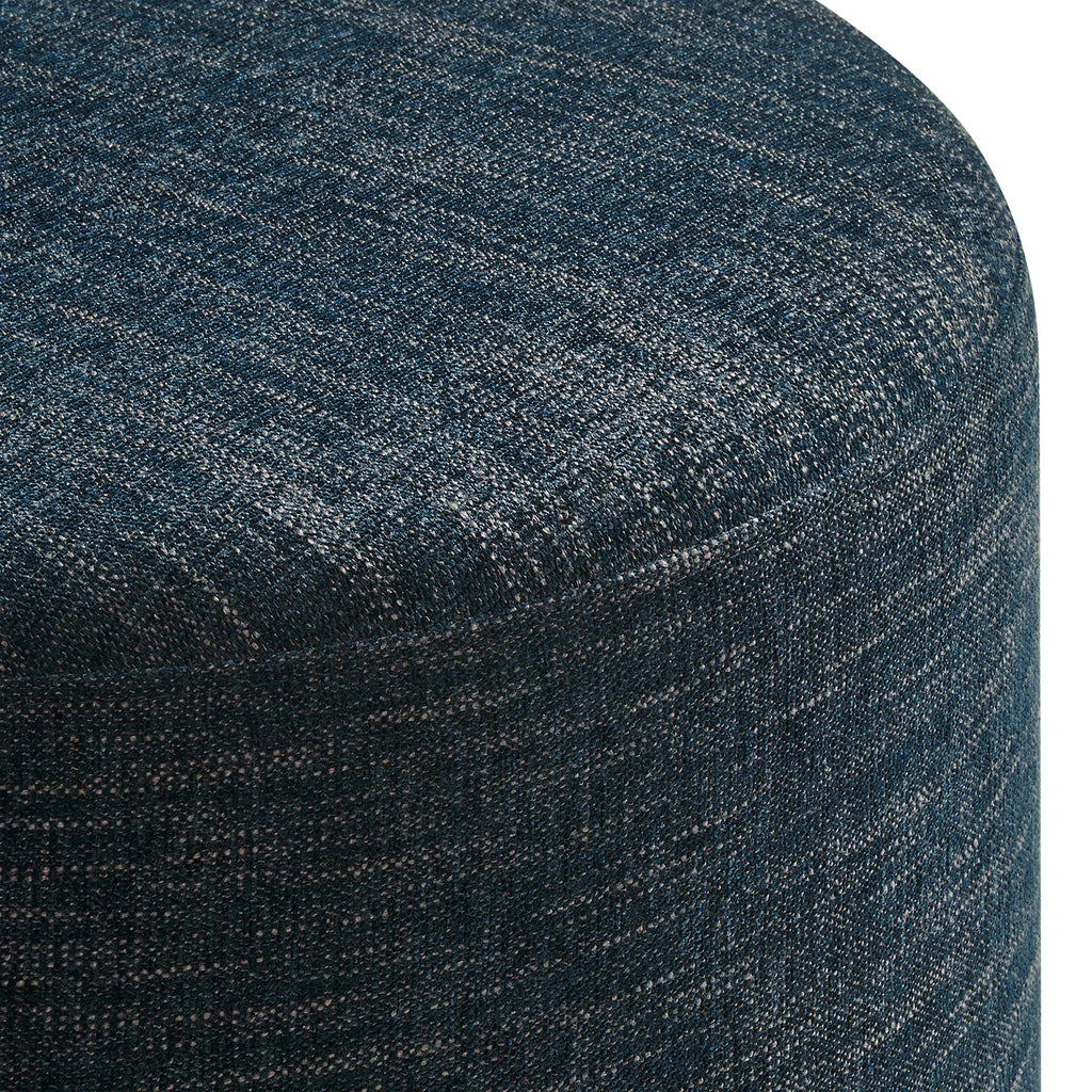 Callum Large Round Woven Heathered Fabric Upholstered Ottoman by Modway