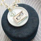 Callum Large Round Woven Heathered Fabric Upholstered Ottoman by Modway