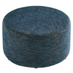 Callum Large Round Woven Heathered Fabric Upholstered Ottoman by Modway