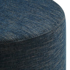 Callum Large Round Woven Heathered Fabric Upholstered Ottoman by Modway