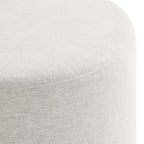 Callum Large Round Woven Heathered Fabric Upholstered Ottoman by Modway