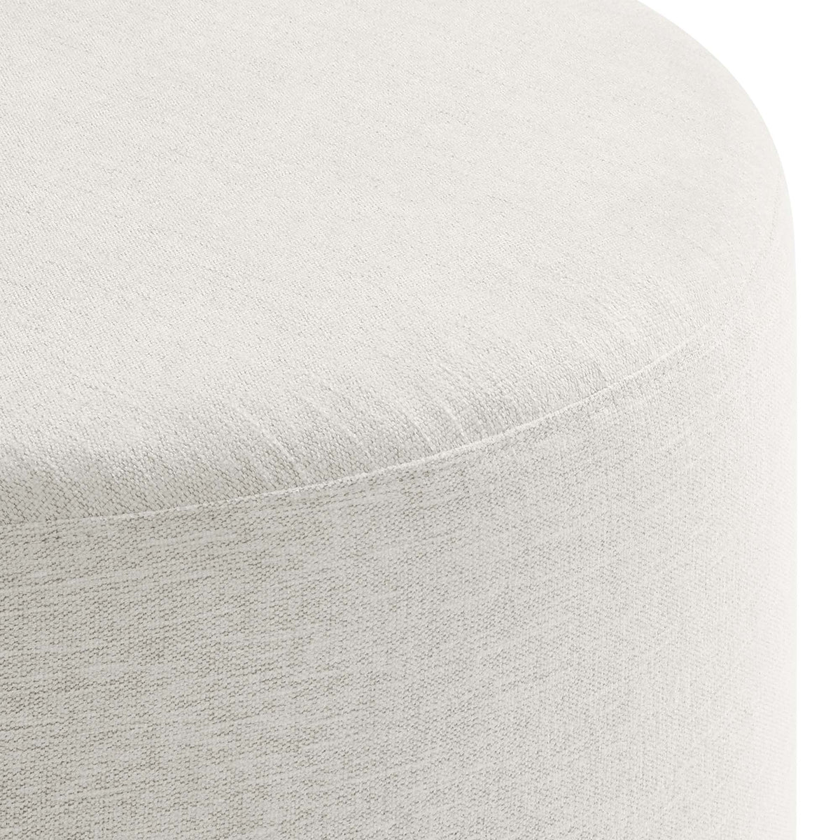 Callum Large Round Woven Heathered Fabric Upholstered Ottoman by Modway