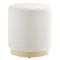 Tilden 16" Round Performance Velvet Upholstered Ottoman by Modway