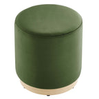 Tilden 16" Round Performance Velvet Upholstered Ottoman by Modway