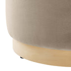Tilden 16" Round Performance Velvet Upholstered Ottoman by Modway