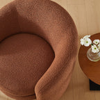 Affinity Upholstered Boucle Fabric Curved Back Armchair by Modway