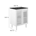 Calla 24" Perforated Metal Bathroom Vanity by Modway - EEI-6679