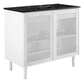 Calla 36" Perforated Metal Bathroom Vanity by Modway - EEI-6680