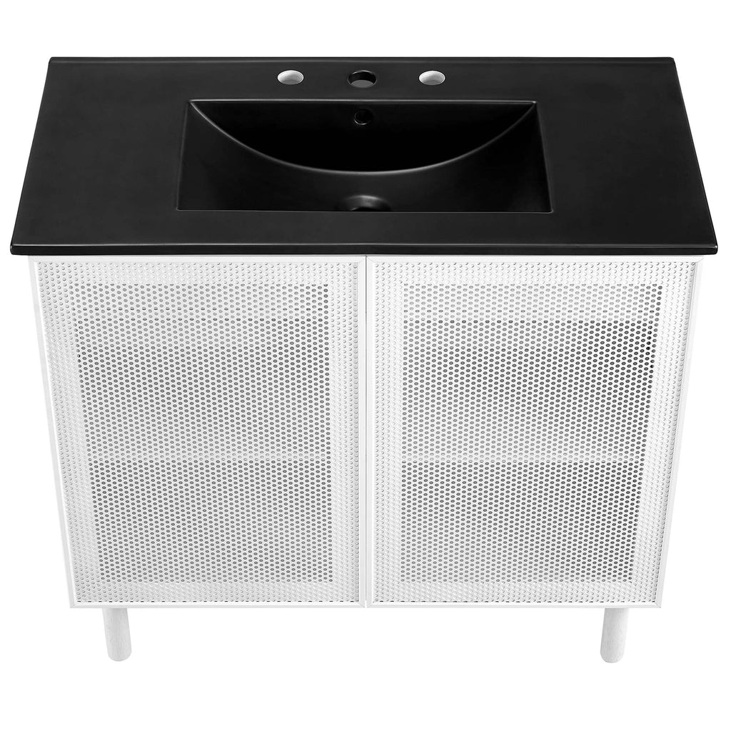 Calla 36" Perforated Metal Bathroom Vanity by Modway - EEI-6680