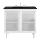 Calla 36" Perforated Metal Bathroom Vanity by Modway - EEI-6680